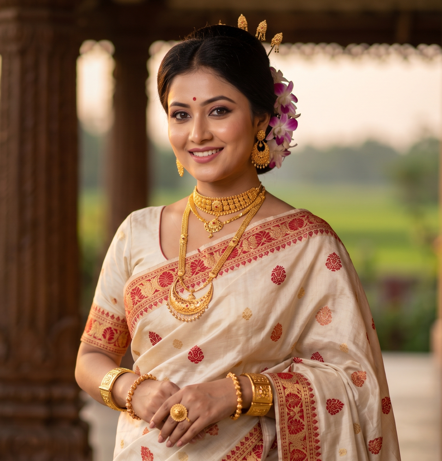 Traditional Assamese gold jewellery — heirloom piece